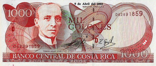 Costa Rica - 1000 Colones 2003 (# 264d)