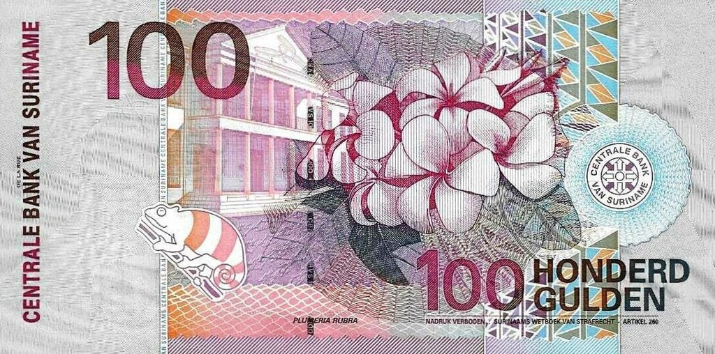 Suriname - 100 Gulden 2000 (# 149)