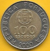 Portugal - 100$00 2000 (Km# 645.1)