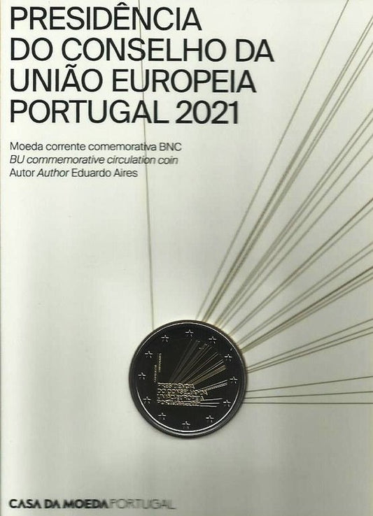 Portugal - 2 Euro 2021    (Km# ..) Presidencia do Conselho Uniao Europeia