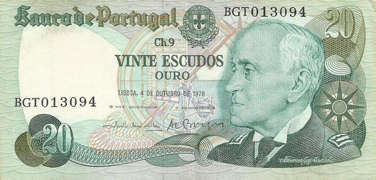 Portugal - 20$00 1978 (# 176b)