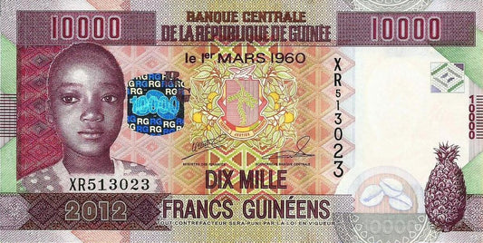 Guiné B. Central - 10000 Francos 2012 (# 46)