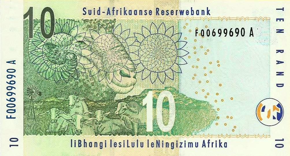 Africa Sul - 10 Rands 2010 (# 128a)