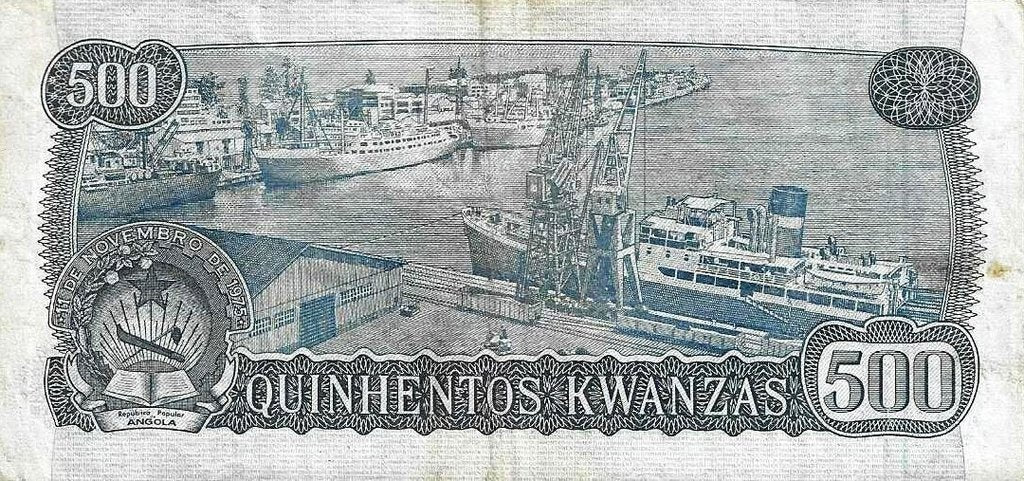 Angola - 500 Kwanzas 1976 (# 116)