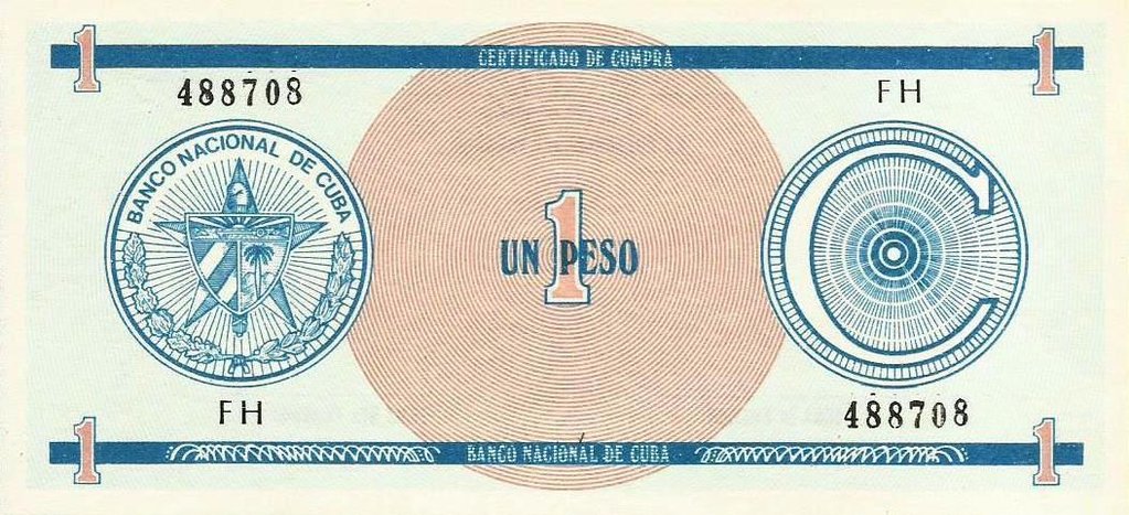 Cuba - 1 Peso ND (# Fx11)