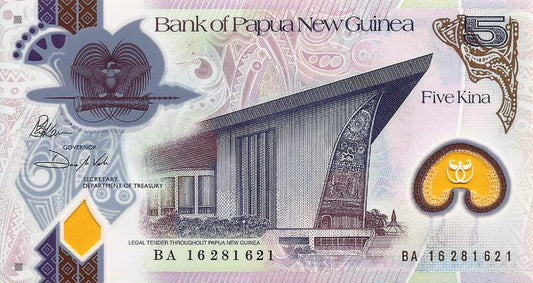 Papua N. Guiné - 5 Kina 2016 (# 51)