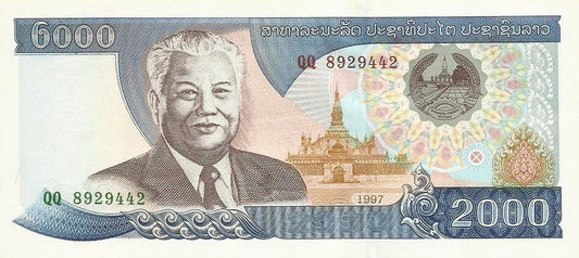 Laos - 2000 Kip 1997 (# 33a)