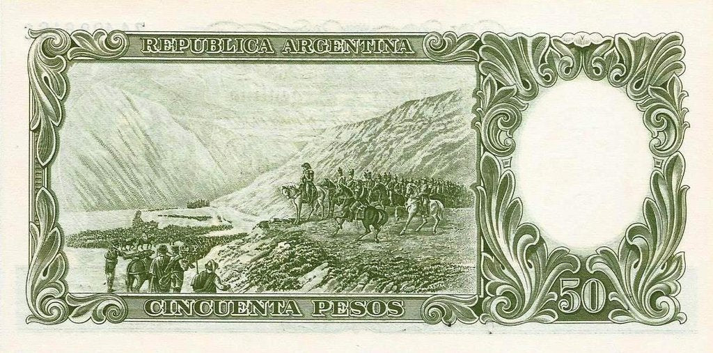 Argentina - 50 Pesos 1955 (# 271)