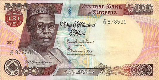 Nigeria - 100 Naira 2011 (# 28l)