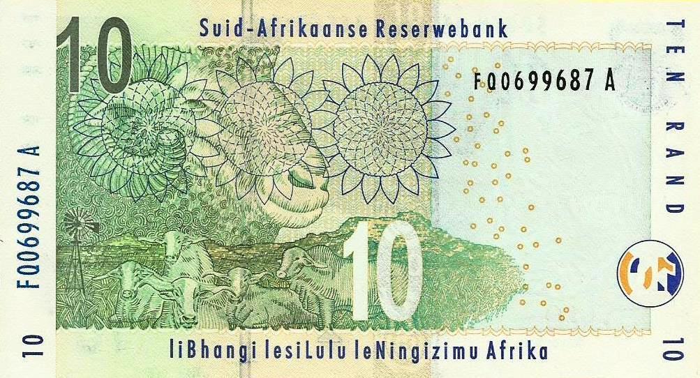 Africa Sul - 10 Rands 2010 (# 128a)