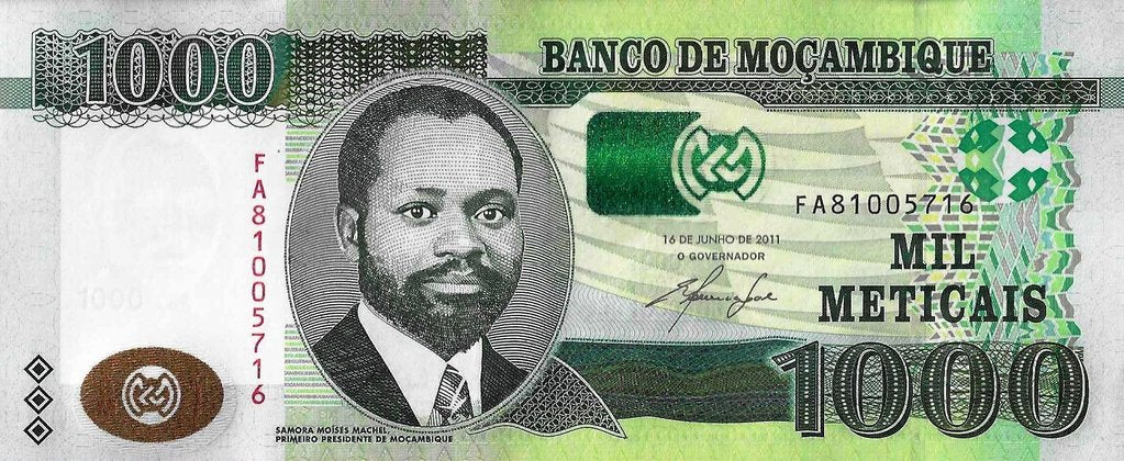 Moçambique - 1000 Meticais 2011 (# 154a)