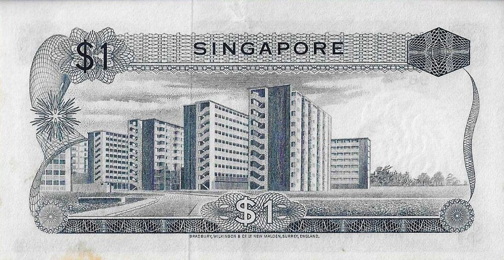 Singapura - 1 Dolar 1972 (# 1d)