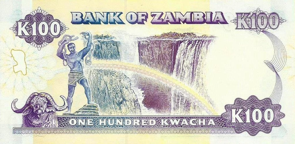 Zambia - 100 Kwacha 1991 (# 34a)