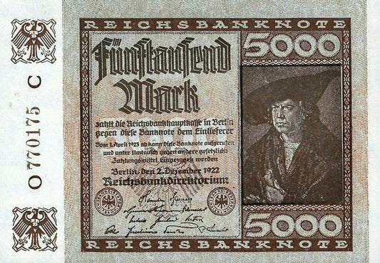 Alemanha - 5000 Marcos 1922 (# 81a)