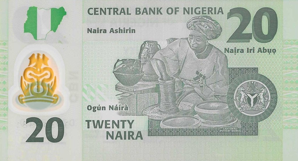 Nigeria - 20 Naira 2011 (# 34g)