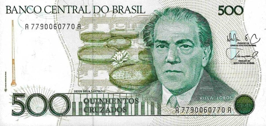 Brasil - 500 Cruzados 1987 (# 212d)