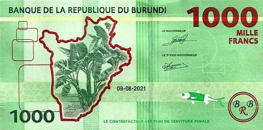 Burundi - 1000 Francos 2021 (# 51b)