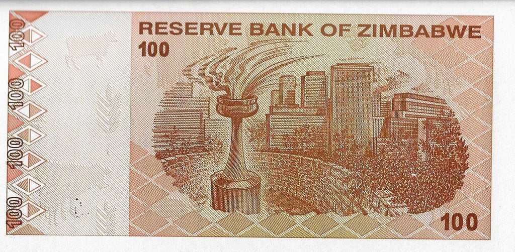 Zimbabwé - 100 Dolares 2009 (# 97)