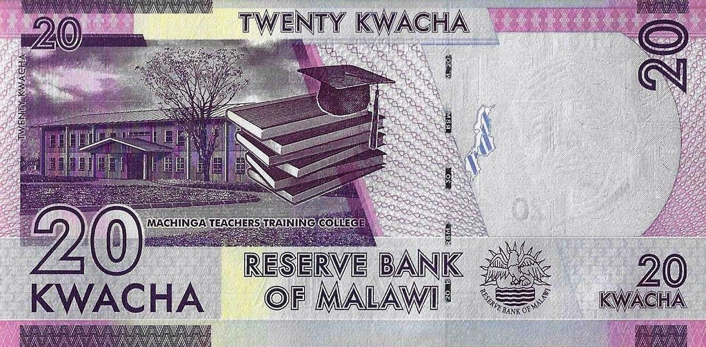 Malawi - 20 Kwacha 2019 (# 63f)