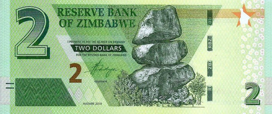 Zimbabwé - 2 Dolares 2019 (# 101a)