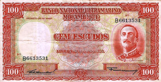 Moçambique - 100$00 1958 (# 107)