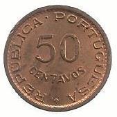 Timor - 50 Centavos 1970 (Km# 18)