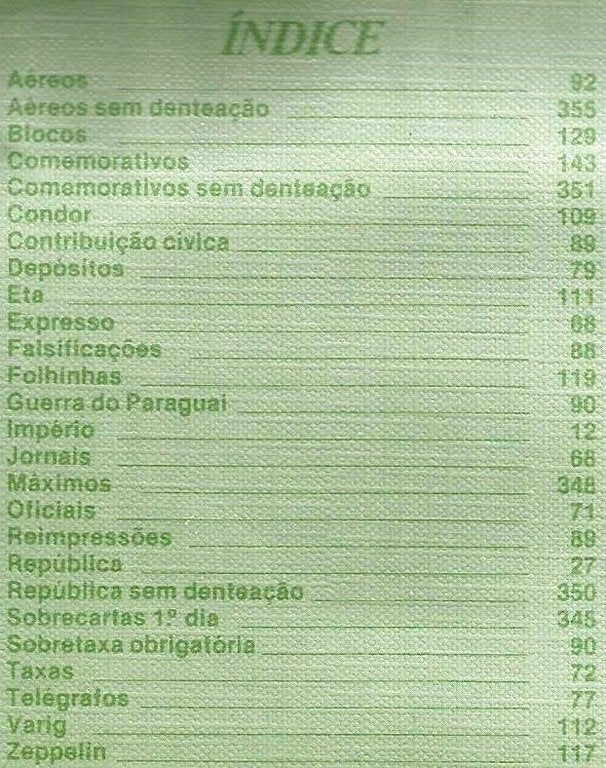 Brasil - Catalogo de Selos 1980