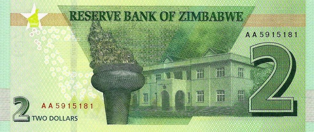 Zimbabwé - 2 Dolares 2019 (# 101a)