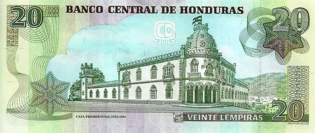 Honduras - 20 Lempiras 2012 (# 100a)