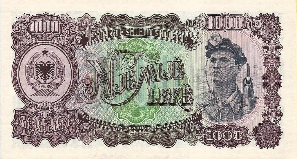 Albania - 1000 Leke 1957 (# 32a)