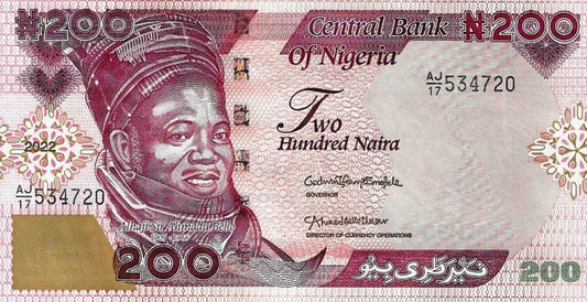 Nigeria - 200 Naira 2022 (# 47a)