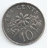 Singapura - 10 Cents 1988 (Km# 51)
