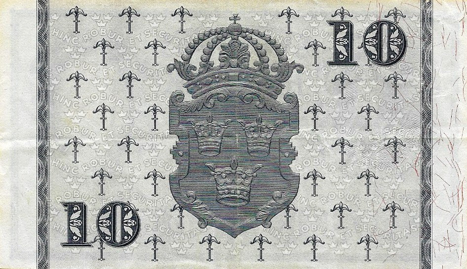 Suécia - 10 Kronor 1958 (# 43f)