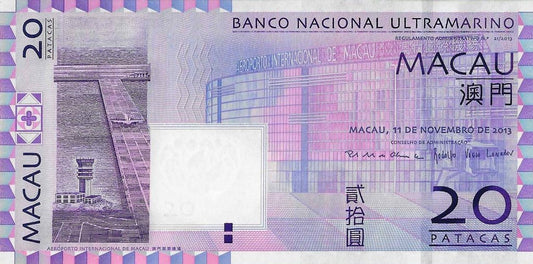 Macau - 20 Patacas 2013 (# 81c)