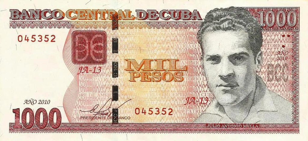 Cuba - 1000 Pesos 2010 (# 132a)