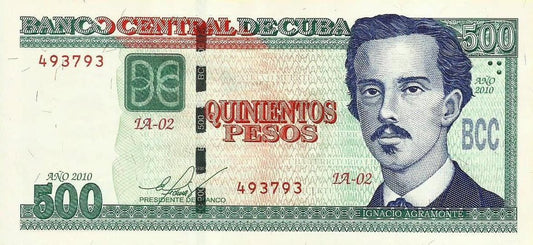 Cuba - 500 Pesos 2010 (# 131a)