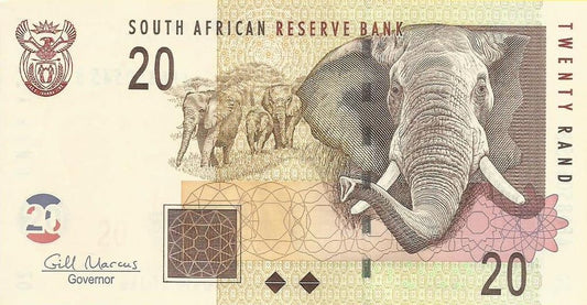 Africa Sul - 20 Rands 2010 (# 129b)