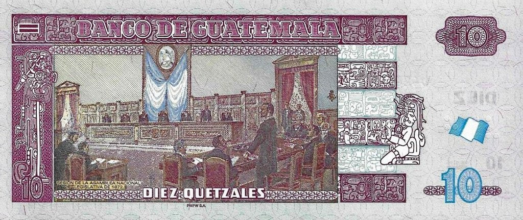 Guatemala - 10 Quetzales 2019 (# 123Ag)