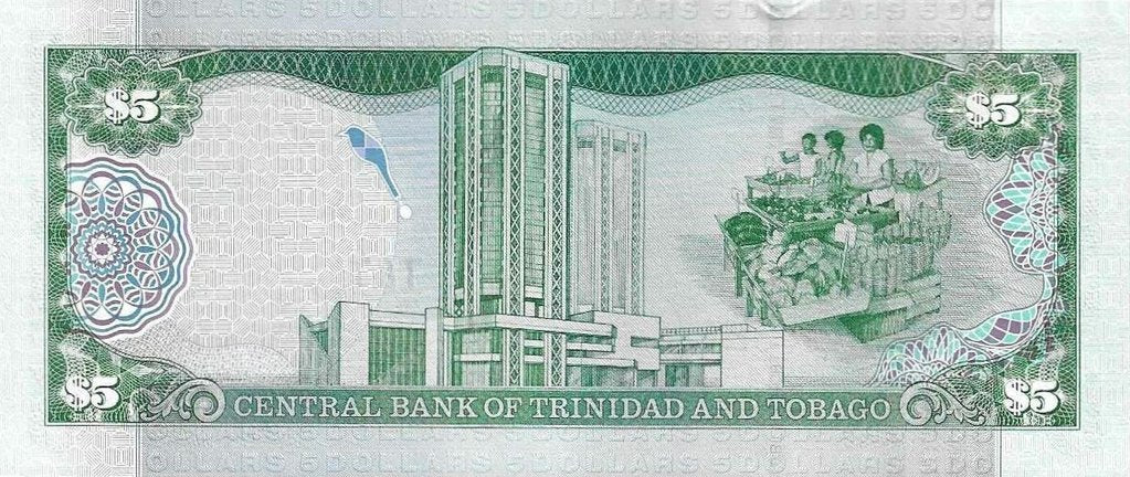 Trinidade Tobago - 5 Dolares 2002 (# 42a)