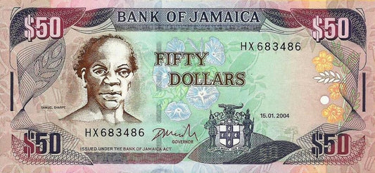 Jamaica - 50 Dolares 2004 (# 79e)