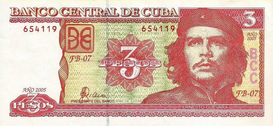 Cuba - 3 Pesos 2005 (# 127b)