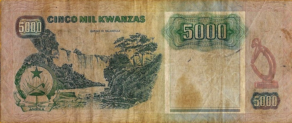 Angola - 5000 Kwanzas 1991 (# 130b)