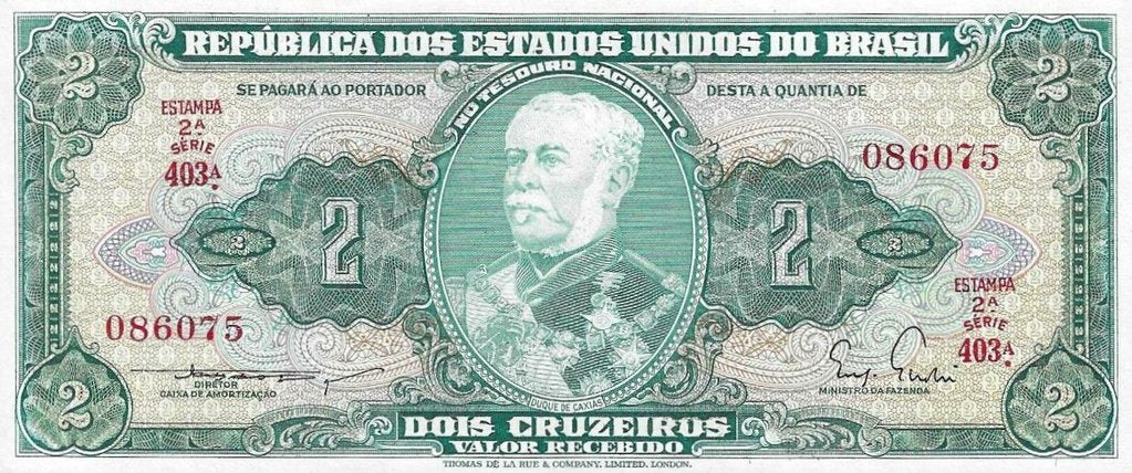 Brasil - 2 Cruzeiros 1956 (# 156Aa)