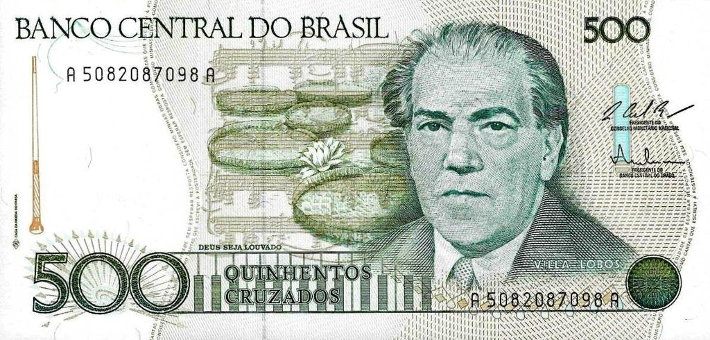 Brasil - 500 Cruzados 1987 (# 212c)