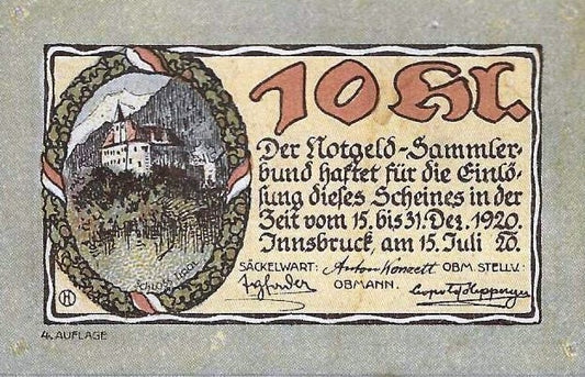 Austria - 10 Heller 1920 (# Nl)