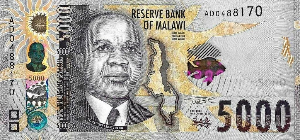 Malawi - 5000 Kwacha 2021 (# 71a)