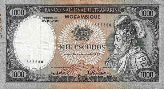 Moçambique - 1000$00 1972 (# 112)