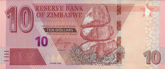 Zimbabwé - 10 Dolares 2020 (#  103a)