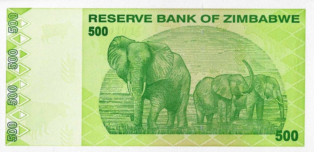 Zimbabwé - 500 Dolares 2009 (# 98)