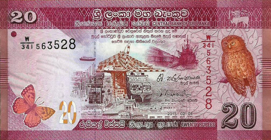 Sri Lanka - 20 Rupias 2015 (# 123c)